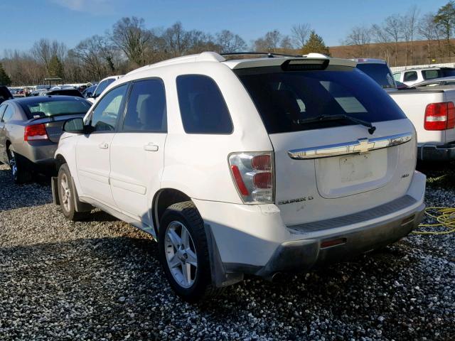 2CNDL73F456079913 - 2005 CHEVROLET EQUINOX LT WHITE photo 3