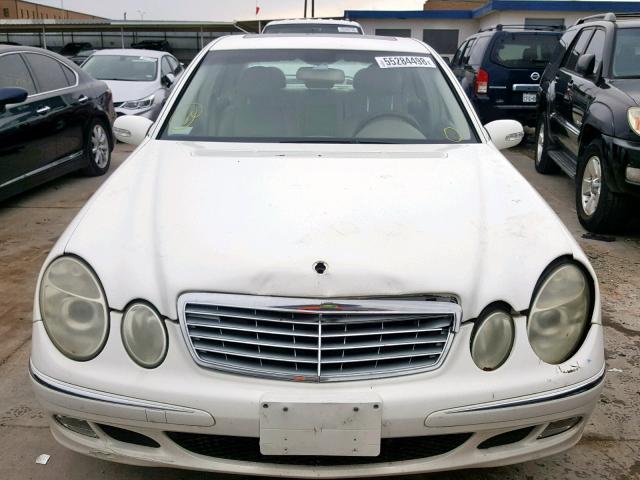 WDBUF65J64A464770 - 2004 MERCEDES-BENZ E 320 WHITE photo 9