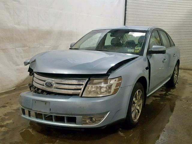 1FAHP24W28G183838 - 2008 FORD TAURUS SEL BLUE photo 2