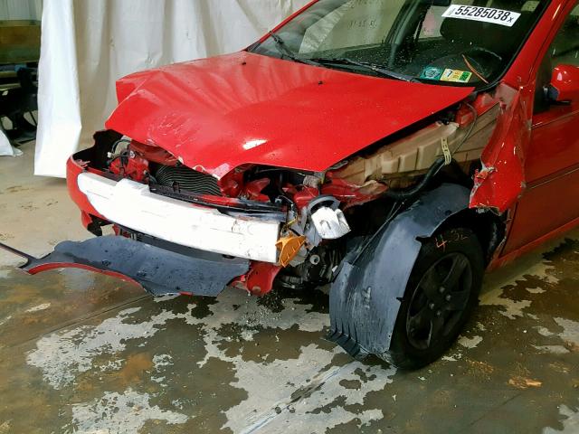 KL1TD666X6B683992 - 2006 CHEVROLET AVEO BASE Qırmızı foto 9