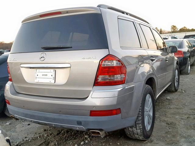 4JGBF71E47A188662 - 2007 MERCEDES-BENZ GL 450 4MA GOLD photo 4