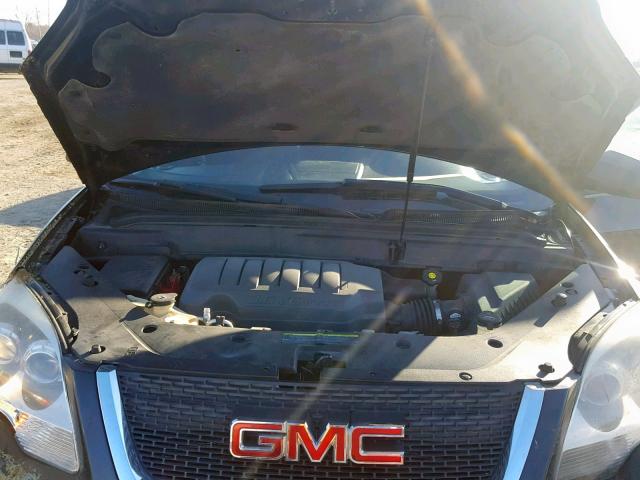 1GKER13758J172111 - 2008 GMC ACADIA SLE BLACK photo 7