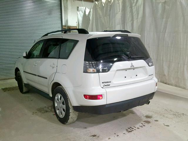 JA4AS2AW3CU000837 - 2012 MITSUBISHI OUTLANDER WHITE photo 3