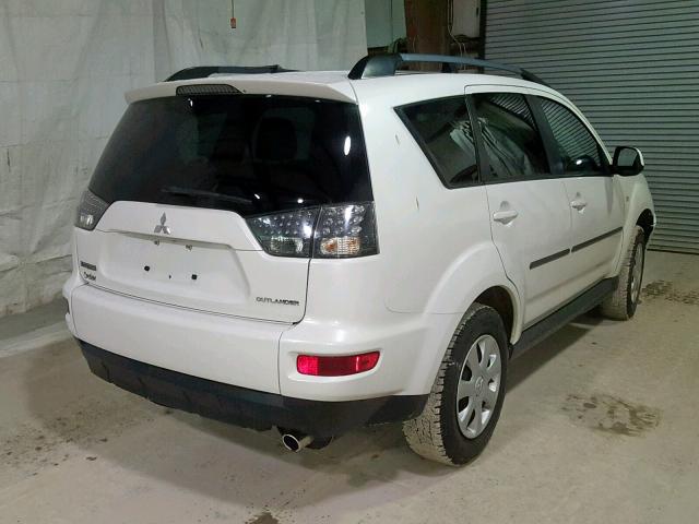 JA4AS2AW3CU000837 - 2012 MITSUBISHI OUTLANDER WHITE photo 4