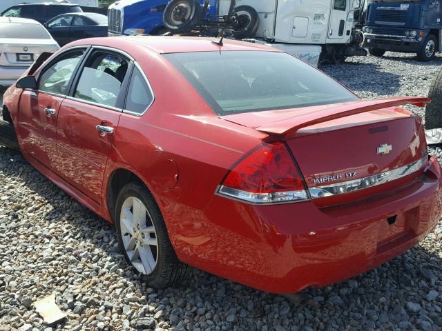 2G1WC5EM1B1165498 - 2011 CHEVROLET IMPALA LTZ RED photo 3