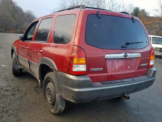 4F2CZ96153KM45804 - 2003 MAZDA TRIBUTE ES RED photo 3