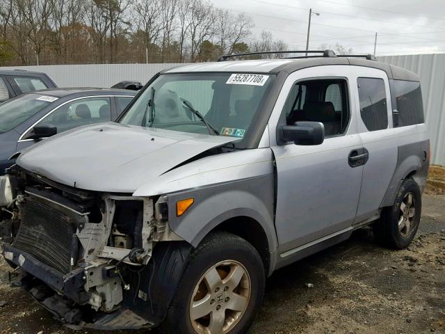 5J6YH28523L039094 - 2003 HONDA ELEMENT EX SILVER photo 2