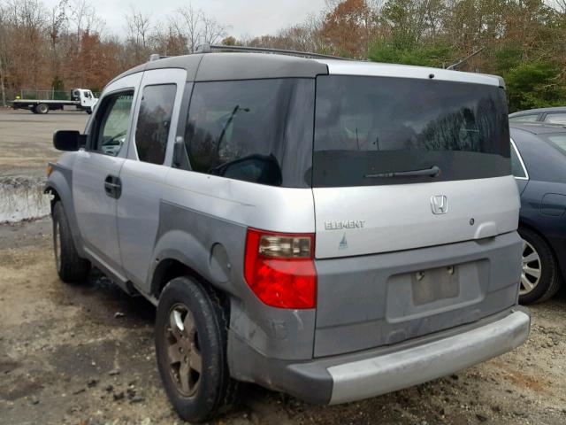 5J6YH28523L039094 - 2003 HONDA ELEMENT EX SILVER photo 3