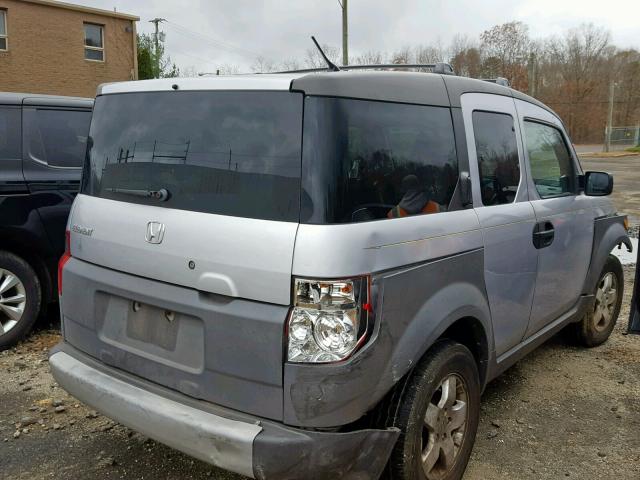 5J6YH28523L039094 - 2003 HONDA ELEMENT EX SILVER photo 4