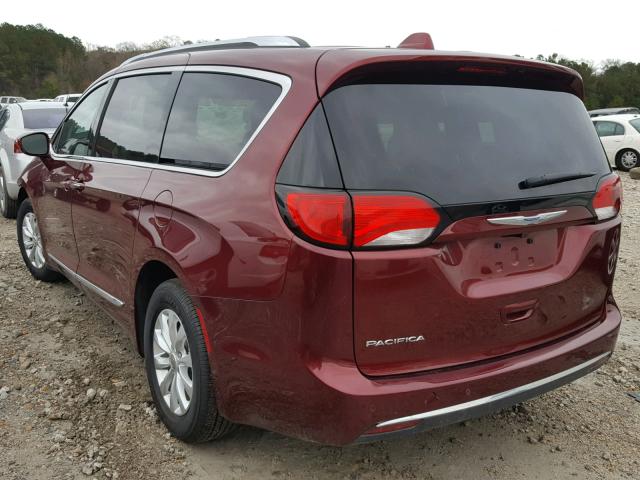 2C4RC1BG0JR214055 - 2018 CHRYSLER PACIFICA T MAROON photo 3