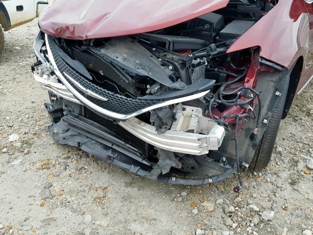 2C4RC1BG0JR214055 - 2018 CHRYSLER PACIFICA T MAROON photo 9