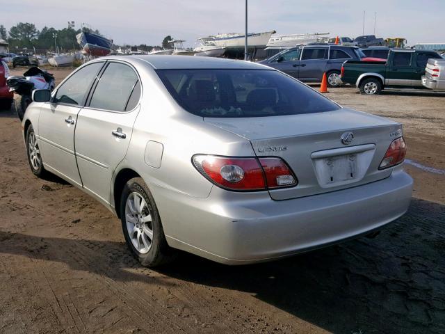 JTHBA30G145039515 - 2004 LEXUS ES 330 SILVER photo 3