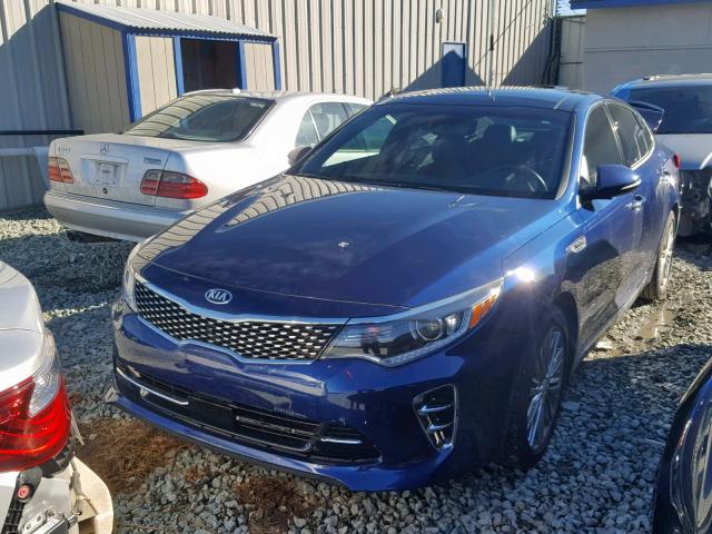 5XXGV4L29GG118108 - 2016 KIA OPTIMA SXL BLUE photo 2