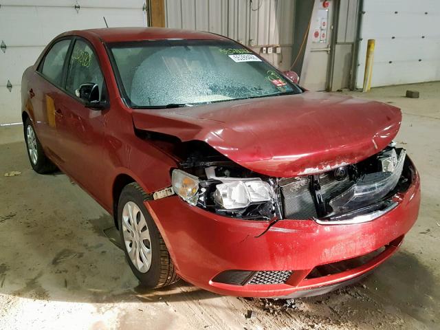 KNAFU4A29A5100802 - 2010 KIA FORTE EX RED photo 1