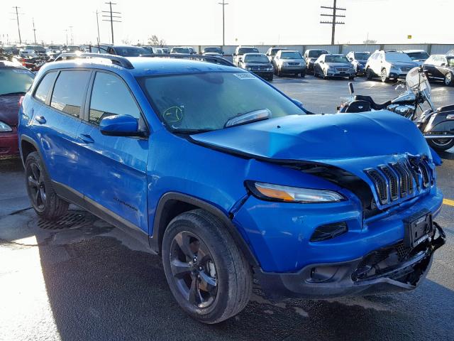 1C4PJMCB3JD608508 - 2018 JEEP CHEROKEE L BLUE photo 1