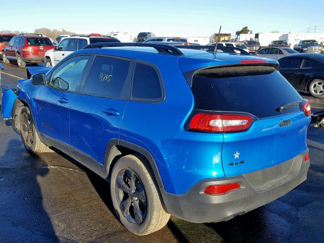 1C4PJMCB3JD608508 - 2018 JEEP CHEROKEE L BLUE photo 3