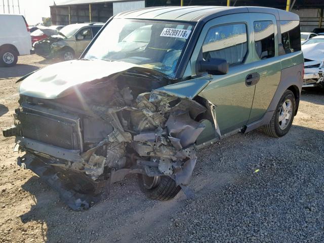 5J6YH28674L035164 - 2004 HONDA ELEMENT EX GREEN photo 2