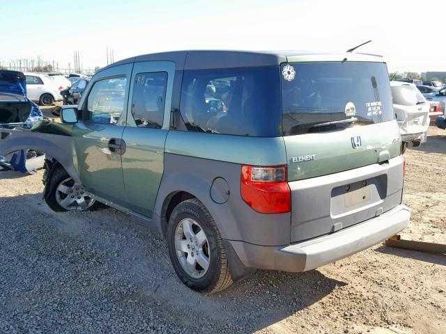 5J6YH28674L035164 - 2004 HONDA ELEMENT EX GREEN photo 3