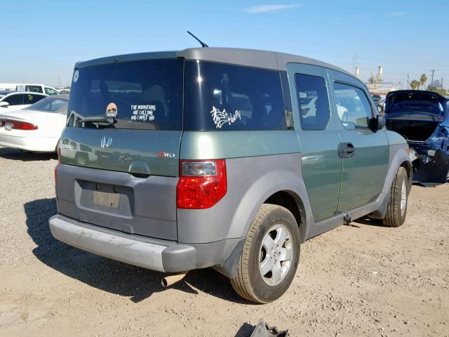 5J6YH28674L035164 - 2004 HONDA ELEMENT EX GREEN photo 4