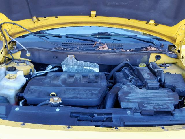 1B3HB48B97D594277 - 2007 DODGE CALIBER SX YELLOW photo 7