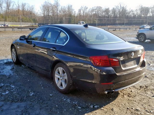 WBAXH5C52DDW15253 - 2013 BMW 528 XI BLACK photo 3