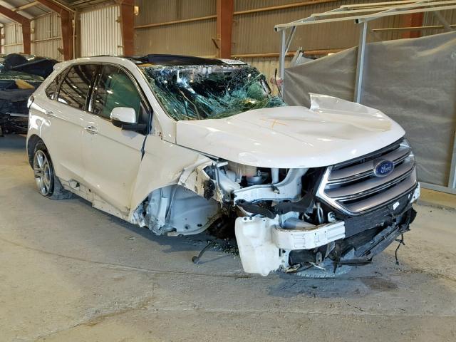 2FMTK3K82FBB46768 - 2015 FORD EDGE TITAN WHITE photo 1