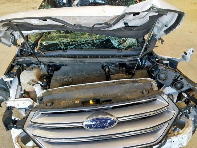 2FMTK3K82FBB46768 - 2015 FORD EDGE TITAN WHITE photo 7