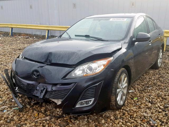 JM1BL1W51B1446308 - 2011 MAZDA 3 S BLACK photo 2