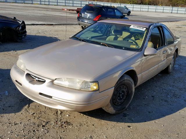 1FALP6246VH106981 - 1997 FORD THUNDERBIR GOLD photo 2