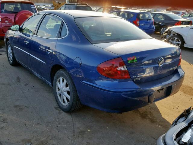 2G4WD532451220306 - 2005 BUICK LACROSSE C BLUE photo 3