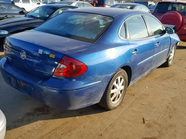 2G4WD532451220306 - 2005 BUICK LACROSSE C BLUE photo 4