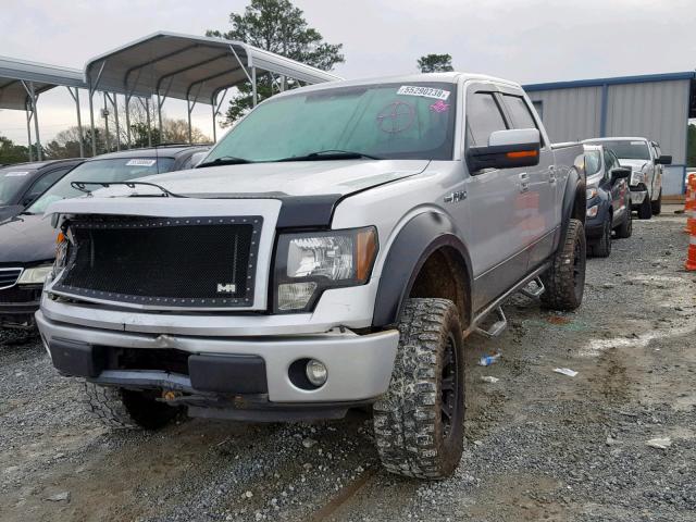 1FTFW1ET0BFB64074 - 2011 FORD F150 SUPER GRAY photo 2