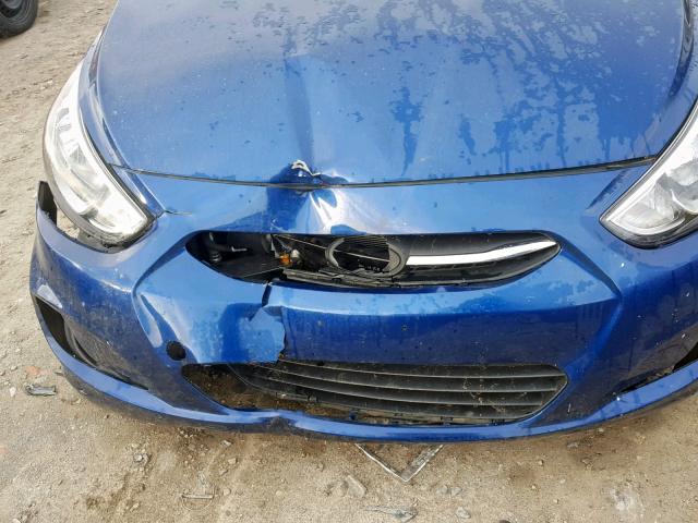 KMHCT4AE9HU251802 - 2017 HYUNDAI ACCENT SE BLUE photo 9