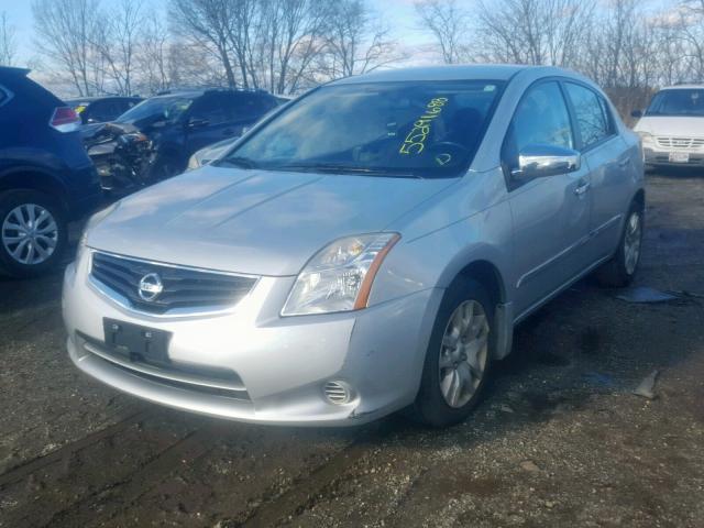 3N1AB6AP6CL770338 - 2012 NISSAN SENTRA 2.0 GRAY photo 2