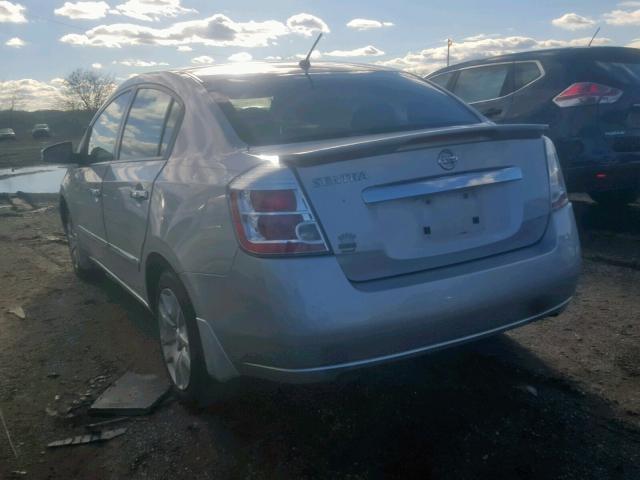 3N1AB6AP6CL770338 - 2012 NISSAN SENTRA 2.0 GRAY photo 3