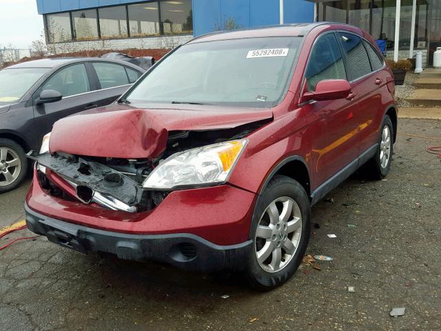 JHLRE48717C123884 - 2007 HONDA CR-V EXL RED photo 2