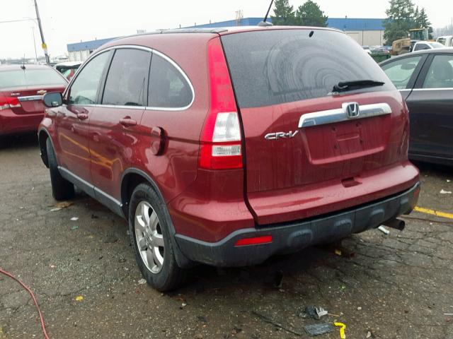 JHLRE48717C123884 - 2007 HONDA CR-V EXL RED photo 3