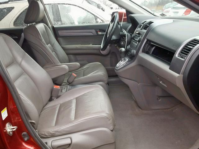 JHLRE48717C123884 - 2007 HONDA CR-V EXL RED photo 5