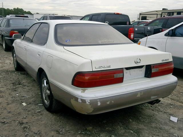 JT8GK13T1S0102428 - 1995 LEXUS ES 300 WHITE photo 3