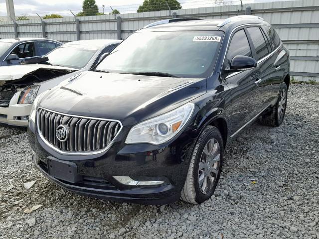 5GAKRBKD3HJ168250 - 2017 BUICK ENCLAVE BLACK photo 2