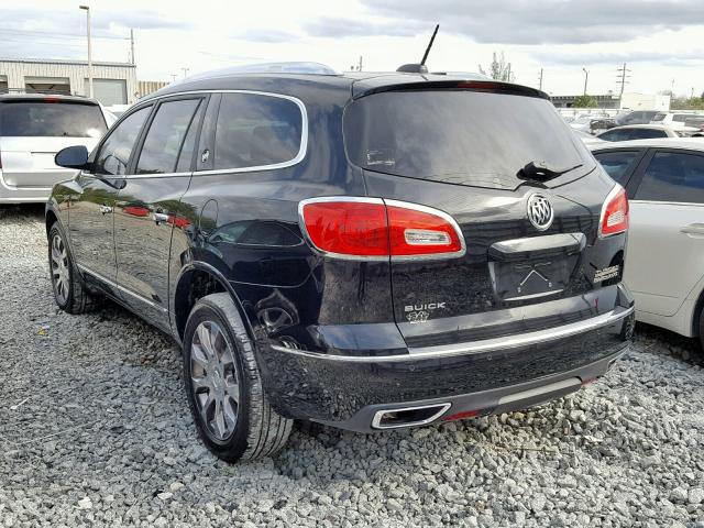 5GAKRBKD3HJ168250 - 2017 BUICK ENCLAVE BLACK photo 3