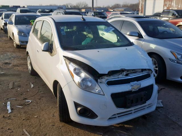 KL8CD6S99EC557018 - 2014 CHEVROLET SPARK 1LT WHITE photo 1