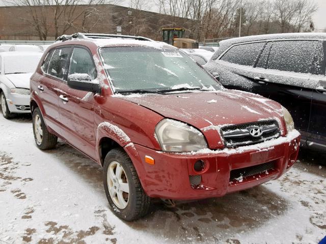 KM8JM12B55U216919 - 2005 HYUNDAI TUCSON GL BURGUNDY photo 1