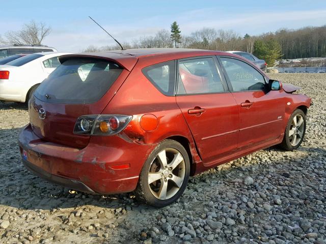 JM1BK143561447035 - 2006 MAZDA 3 HATCHBAC RED photo 4