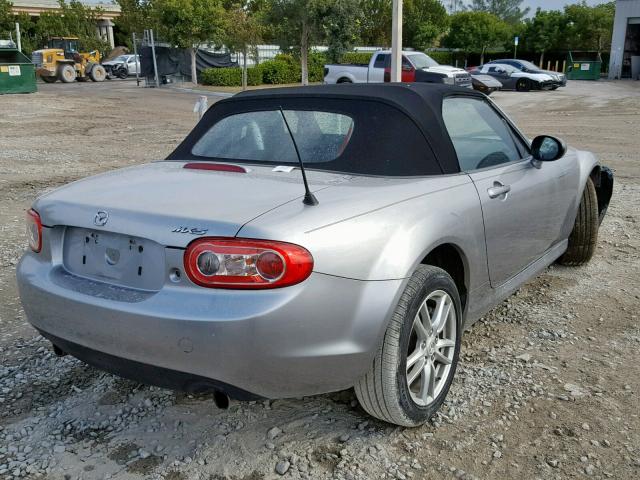 JM1NC2JF0B0215215 - 2011 MAZDA MX-5 MIATA SILVER photo 4