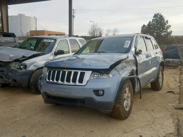 1C4RJEAG6DC517126 - 2013 JEEP GRAND CHER BLUE photo 2