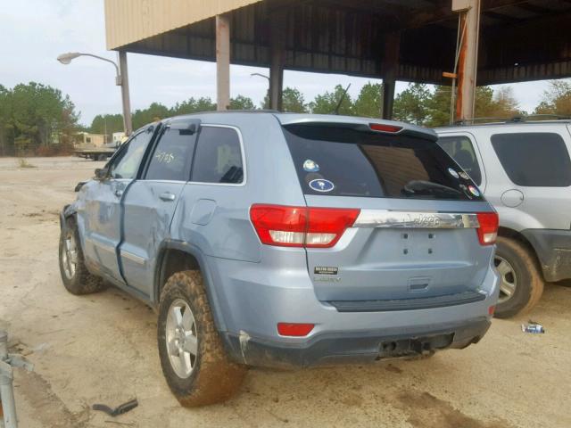 1C4RJEAG6DC517126 - 2013 JEEP GRAND CHER BLUE photo 3