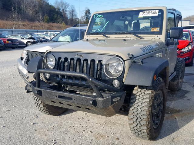 1C4AJWAG8JL828555 - 2018 JEEP WRANGLER S TAN photo 2