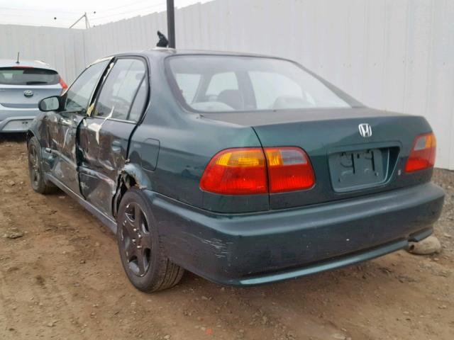 2HGEJ661XYH555147 - 2000 HONDA CIVIC BASE GREEN photo 3