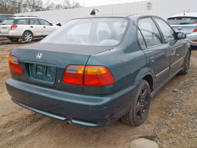 2HGEJ661XYH555147 - 2000 HONDA CIVIC BASE GREEN photo 4